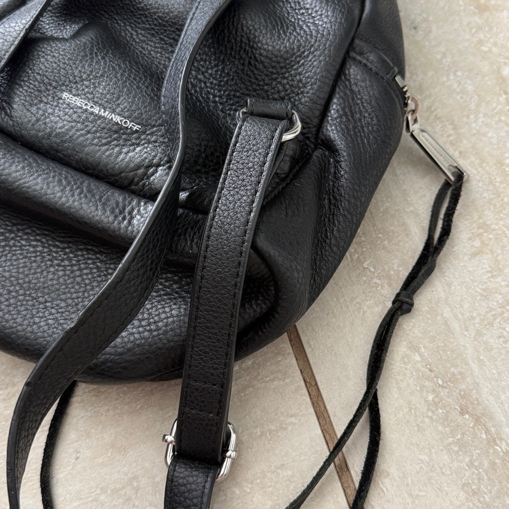 Rebecca Minkoff Mini Julian Pebbled Leather Backpack - Picture 12 of 16